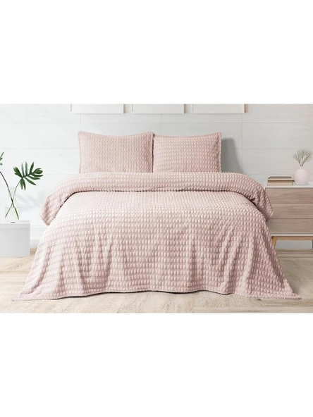 Merinos Modern Twist 3 Parça Kutulu Battaniye Seti 220 x 240 ürün görseli 1