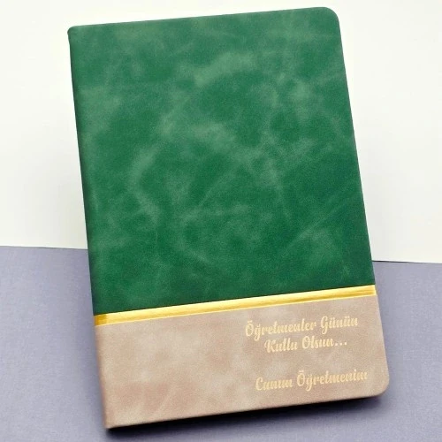 HERŞEYTREND  Öğretmenler Günü Hediyesi Yeşil Defter ürün görseli 1