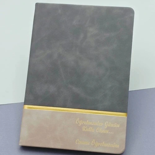 HERŞEYTREND Öğretmenler Günü Hediyesi Yazılı Deri Defter ürün görseli 1