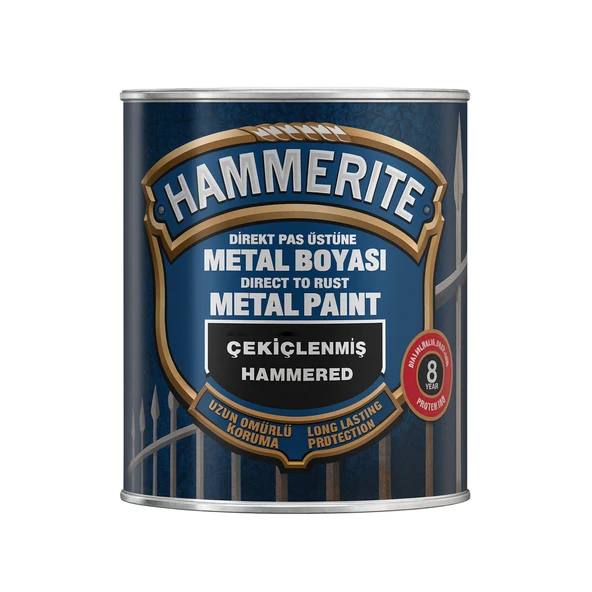 Marshall Hammerite Astarsız Boyasız Paslı Yüzey Metal Boyası Çekiçlenmiş Gri 0,75 L ürün görseli 1