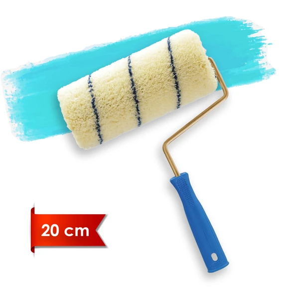Dekor Süperlüks 1001 5cm Orta Çap 25 mm Tüylü İç Cephe Saplı Boya Rulosu 20 cm ürün görseli 1