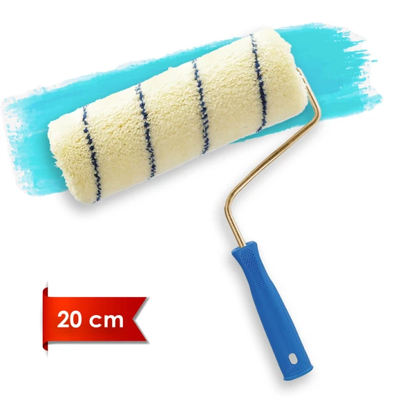 Dekor Süperlüks 1003 5cm Orta Çap 25 mm Tüylü İç Cephe Saplı Boya Rulosu 25 cm ürün görseli 1