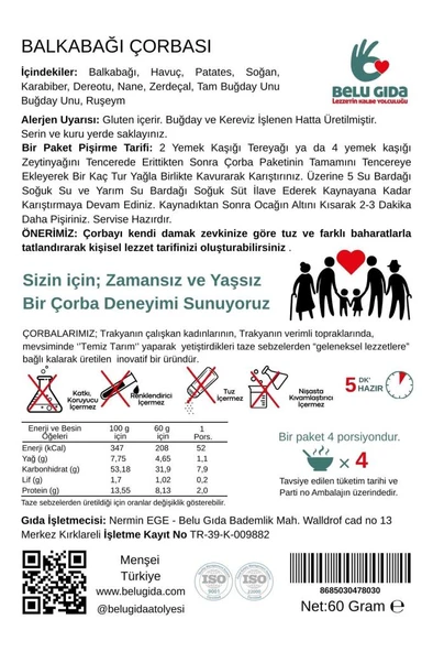 Belu Bal Kabağı Çorbası - Resim 2