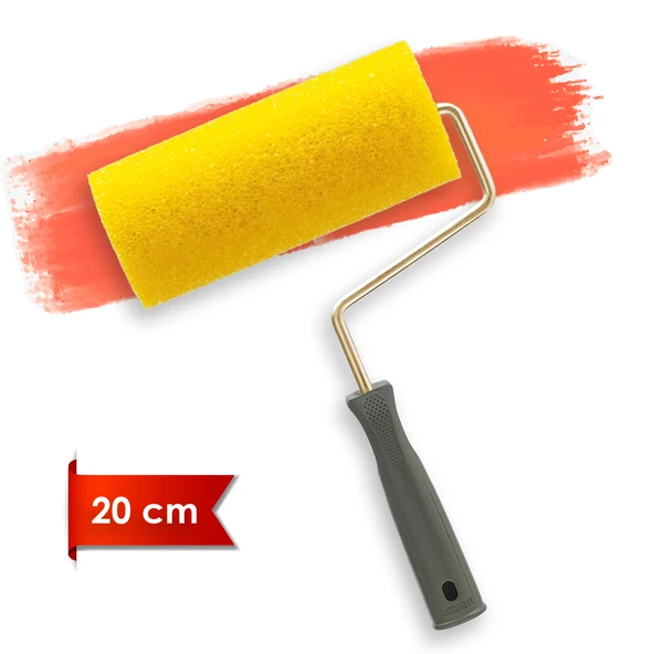 Dekor 1118 Sünger Kristalli Efekt Rulo 20 cm Grenli Boya Uygulama Rulosu ürün görseli 1