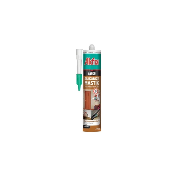Akfix AS606 500 gr Kahverengi Silikonize Mastik ürün görseli 1