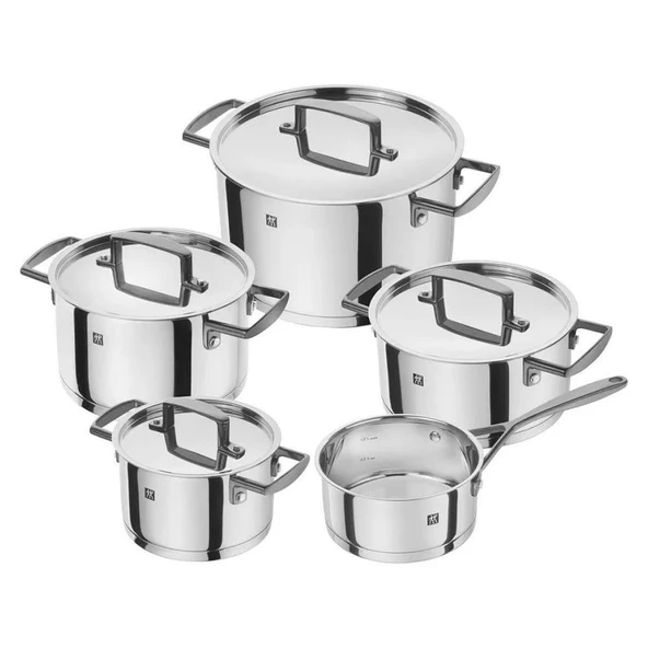 Zwilling Bellasera Black Paslanmaz Çelik Tencere Seti 5 Parça Siyah ürün görseli 1