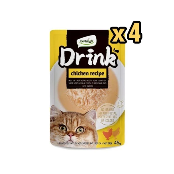 Dentalight Tavuklu Kedi Çorbası 45 Gr x 4 Adet ürün görseli 1