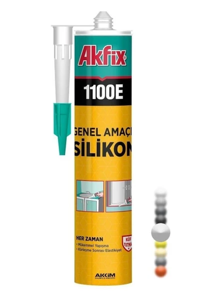 Akfix 1100E 280 gr Genel Amaçlı Silikon ürün görseli 1
