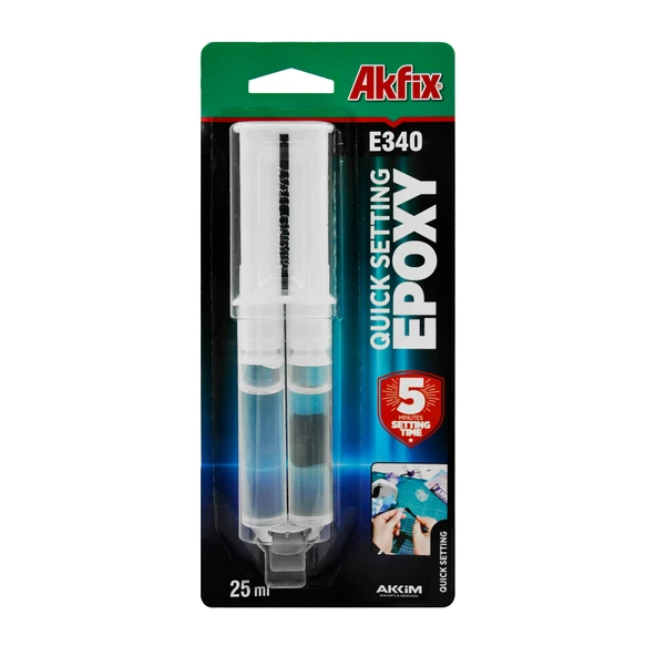 Akfix E340 25 ml Hızlı Epoksi Yapıştırıcı ürün görseli 1