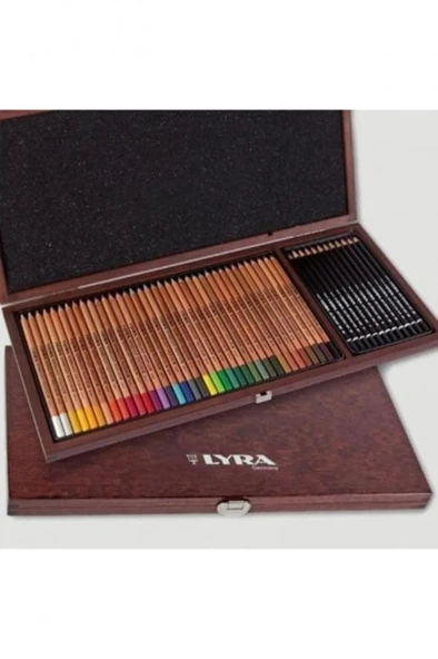 LYRA Rembrandt 50 Parça Polycolor & Art Design Ahşap Kutu Sketch Set ürün görseli 1