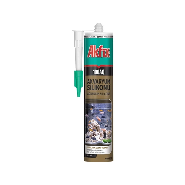 Akfix 100AQ 310 ml Şeffaf Akvaryum Silikonu ürün görseli 1