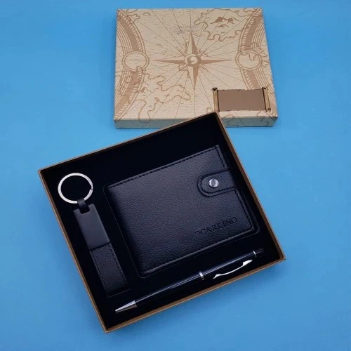 HERŞEYTREND  Siyah Touchpen Kalem Anahtarlık ve Cüzdan ürün görseli 1