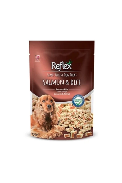 Semi Moist Somon ve Pirinç Kalpli Köpek Ödül Maması 150 Gr ürün görseli 1