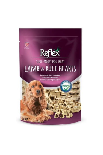 Semi Moist Kuzu Pirinçli Köpek Ödül Maması Kalpli 150gr ürün görseli 1
