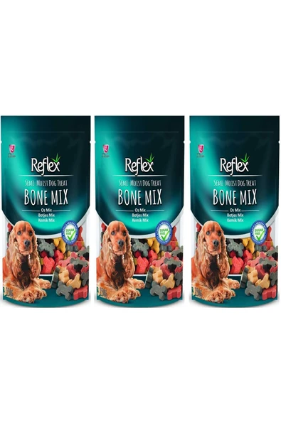 Reflex Yarı Yumuşak Kemik Mix Köpek Ödül Maması 150 Gr 3'LÜ SET ürün görseli 1