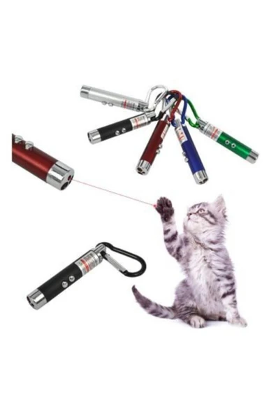 DALİAN HOME Kedi Oyuncağı Lazer 33 Fonksiyonlu Anahtarlık ürün görseli 1