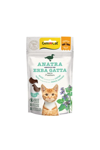 Crunchy Ördekli ve Catnipli Kedi Ödül Maması 50 Gr ürün görseli 1
