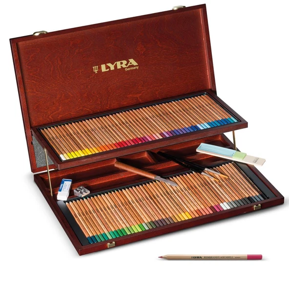 Lyra Rembrandt Aquarell - Wooden Box Set 106 Parça ürün görseli 1
