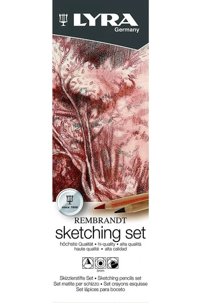 LYRA Rembrandt Sketching 6'lı Eskiz Çizim Seti /l2051060 ürün görseli 1