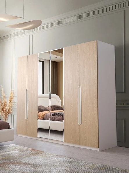 ÇAMLICA MDF 6 KAPILI DOLAP ürün görseli 1