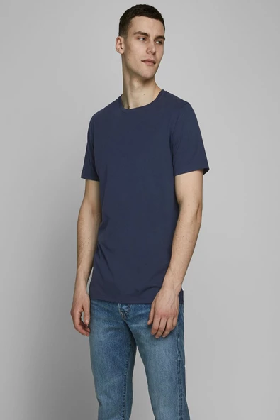 JACK JONES Erkek Bisiklet Yaka Tişört 12156101 ürün görseli 1