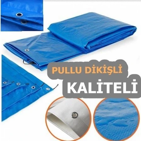 Ebatlı Pvc Branda Gölgeli  Su Geçirmez Çadır Brandası 3 mt x 4 mt ürün görseli 1