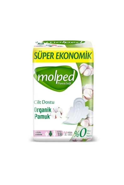 Molped Pure & Soft Hijyenik Ped Uzun 18'li ürün görseli 1