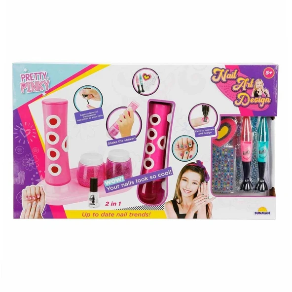 3847 Pretty Pinky 2in1 Tırnak Tasarım Seti - ürün görseli 1