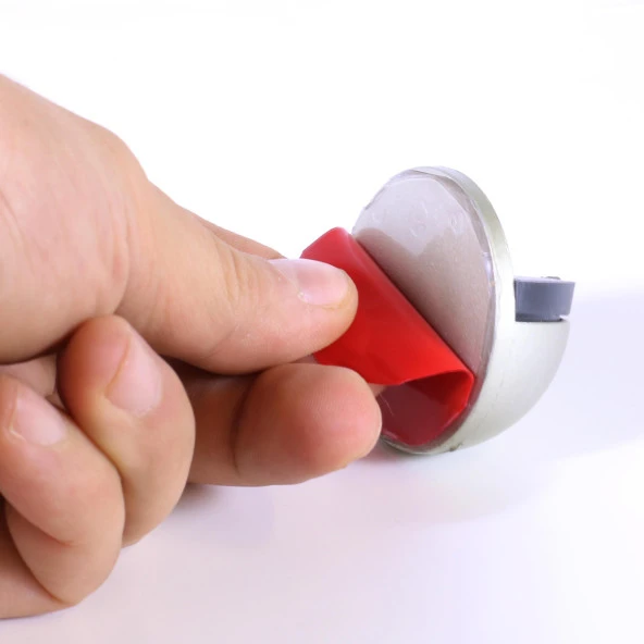 Kendinden Yapışkanlı Kapı Tamponu + Şeffaf Kapı Stopu 5li Set - Resim 4