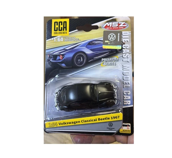 CCA Volkswagen Classical Beetle 1967 Siyah 1/54 Model Araba - Resim 2
