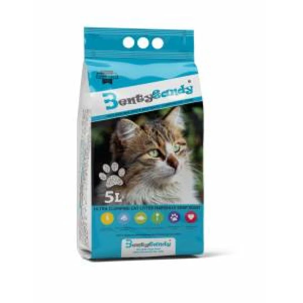 BENTYSANDY KEDİ KUMU BENTONİT MARSİLYA SABUNLU 5LT ürün görseli 1