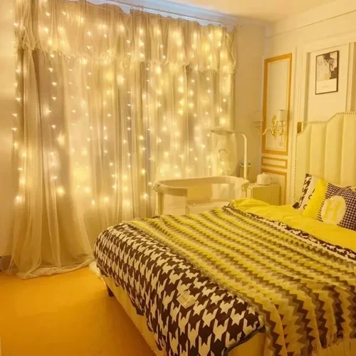 HERŞEYTREND 8 Fonksiyonlu Uzaktan Kumandalı Günışığı Perde Peri Led ürün görseli 1