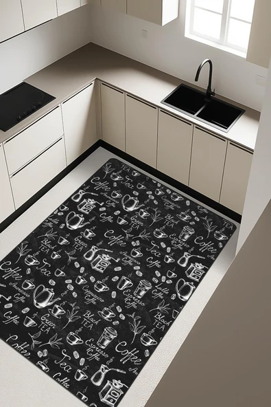 Dijital Baskı Kaymaz Taban Mutfak Halısı H0069 RENKLİ 200 X 300 ürün görseli 1