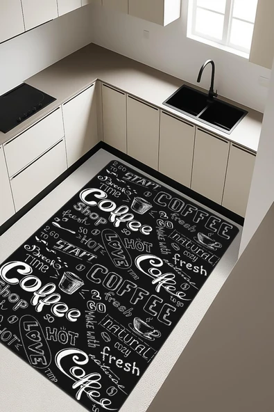 Dijital Baskı Kaymaz Taban Mutfak Halısı H0068 RENKLİ 160 X 230 ürün görseli 1