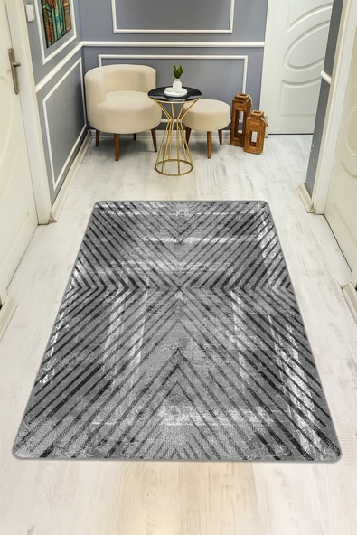 Dijital Baskı Eskitme Desen Kaymaz Taban Halı H0162 RENKLİ 80 X 200 ürün görseli 1