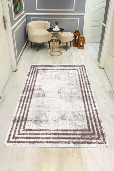 Dijital Baskı Eskitme Desen Kaymaz Taban Halı H0081 RENKLİ 200 X 300 ürün görseli 1