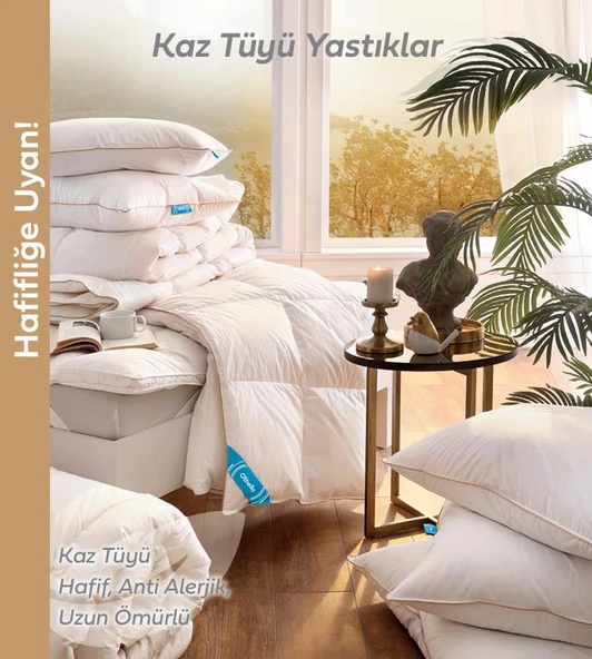 KAZTÜYÜ YASTIK 50X70 KREM ürün görseli 1