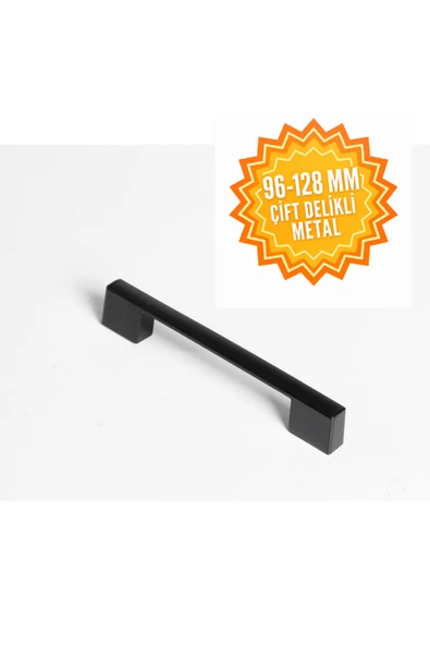 KermetHome Metal Köprü Kulp Siyah Kale Kulp 96-128 mm Lüks Country Mutfak Mobilya Dolap Çekmece Kulpu ürün görseli 1