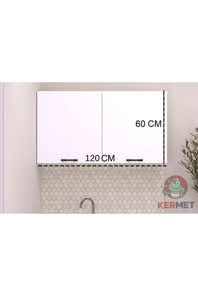 KermetHome Mutfak Dolabı Üst Modül 120 cm - Resim 2