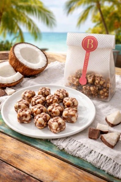 belchocolate Sütlü Çikolatalı Hindistan Cevizi Küp Draje - 150 Gr. ürün görseli 1