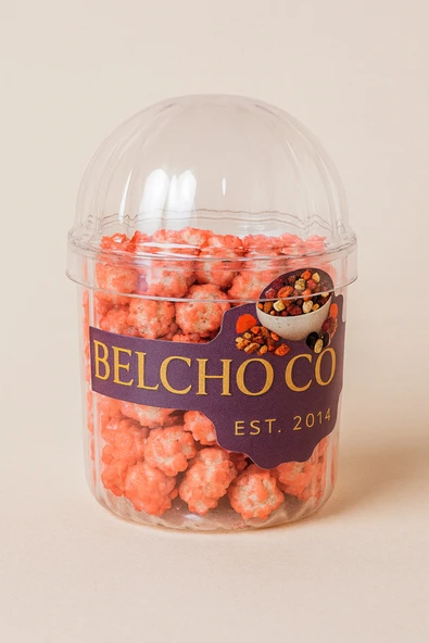 belchocolate Kristal Plastik Pinterest Baharatlık İçinde Çilekli Creamy Leblebi Draje ve Beyaz Kaşığı - 150 Gr. ürün görseli 1