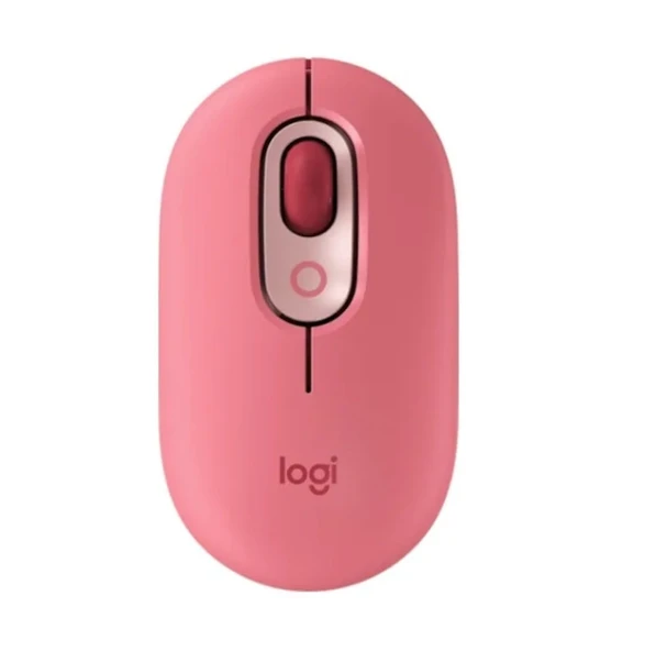 Logitech POP Kablosuz Optik Mouse - Pembe ürün görseli 1