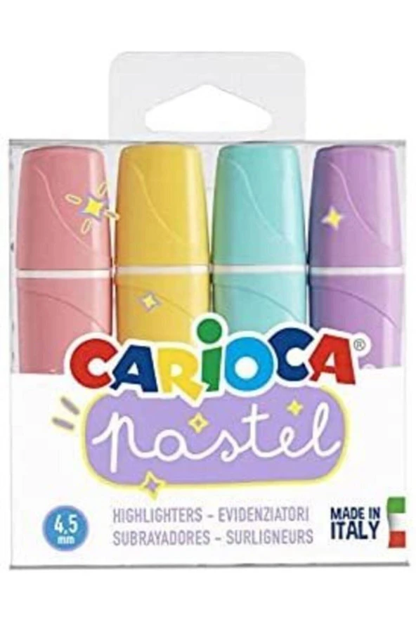 Carioca Pastel Renk İşaretleme Kalemi 4'Lü ürün görseli 1