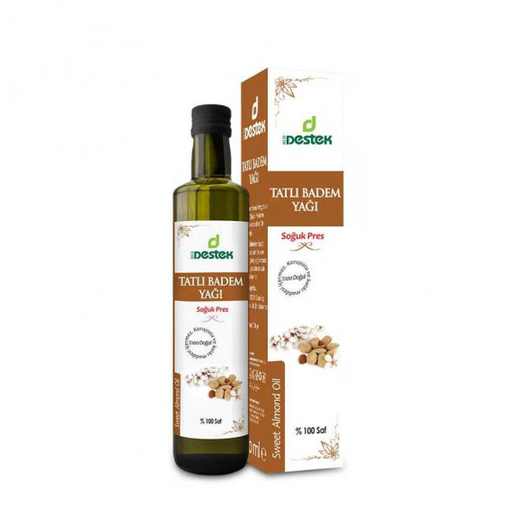 Destek Tatlı Badem Yağı(Soğuk Pres) 250 ML-%100 Saf ürün görseli 1