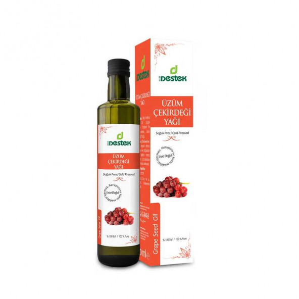 Destek Üzüm Çekirdeği Yağı(Soğuk Pres) 250 ML-%100 Saf ürün görseli 1