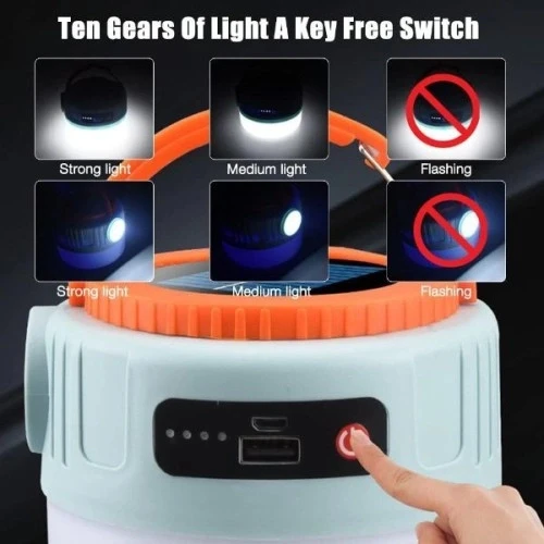 HERŞEYTREND Solar Led Kamp Lambası - Resim 4
