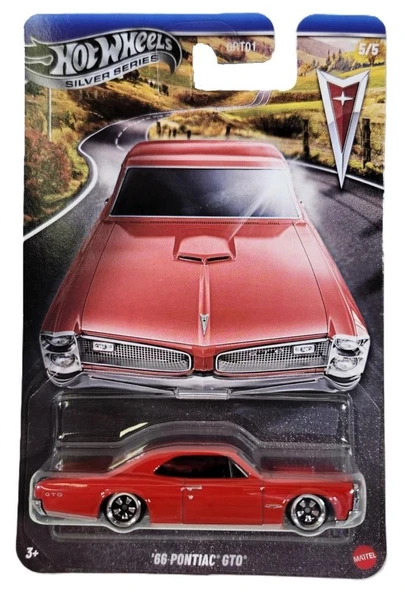 Hot Wheels Silver Series 1:64 Tekli Arabalar - 66 PONTIAC GTO GRT01 - JKY14 ürün görseli 1