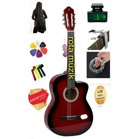 Barcelona Lc 3900 Crds Tam Boy 4/4 Klasik Gitar Seti ürün görseli 1