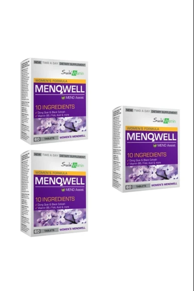 Suda Vitamin Menowell 60 Tablet 3 Adet - Resim 2