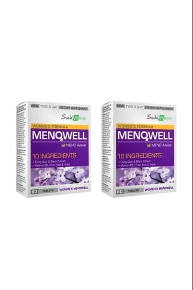 Suda Vitamin Menowell 60 Tablet 2 Adet ürün görseli 1